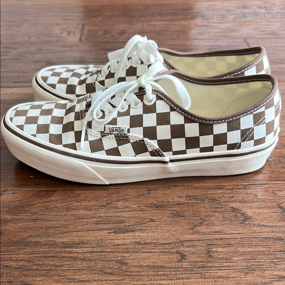 Authentic Checkered Brown Vans